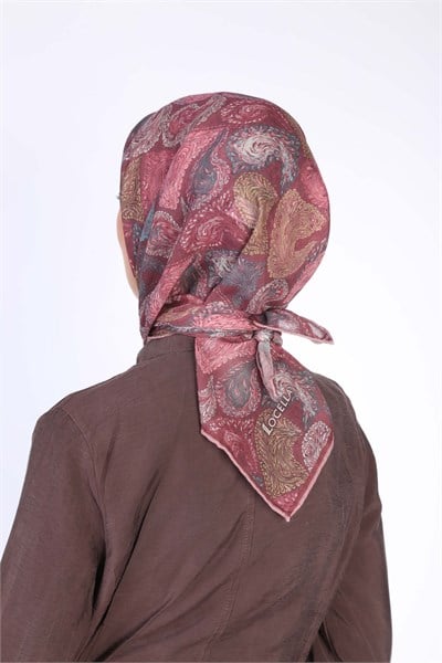 Locella Soft Pamuk Eşarp-Bordo