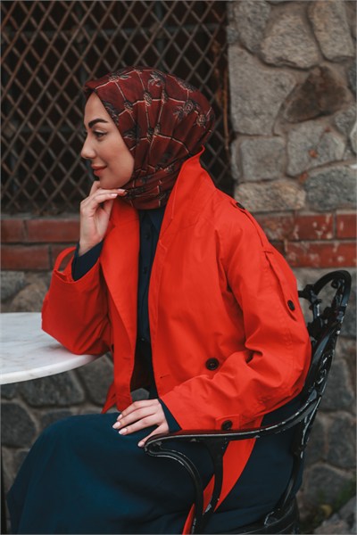 Locella Soft Pamuk Eşarp Bordo