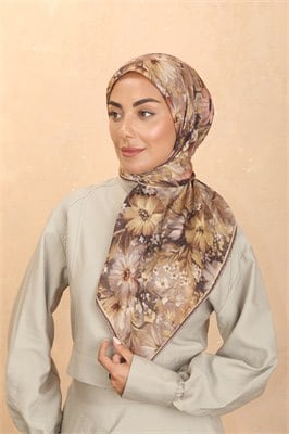 Locella Soft Pamuk Eşarp Vizon Kahve