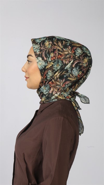 Locella Soft Pamuk Eşarp Siyah