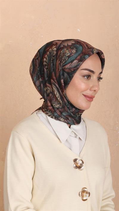 Locella Soft Pamuk Eşarp Kahve