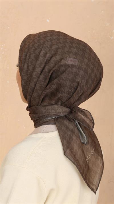Locella Soft Pamuk Eşarp Kahve