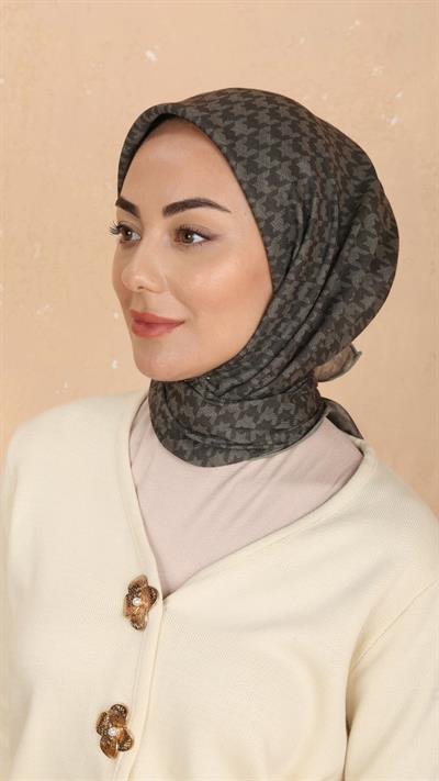 Locella Soft Pamuk Eşarp Koyu Yeşil