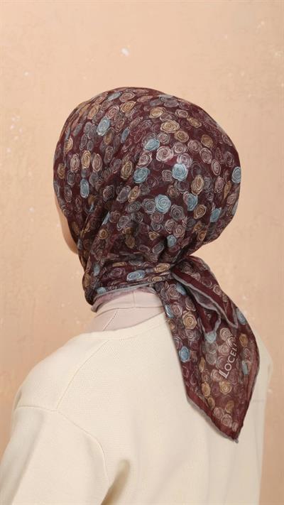 Locella Soft Pamuk Eşarp Bordo