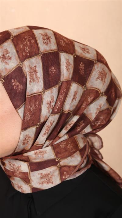 Locella Soft Pamuk Eşarp Kiremit