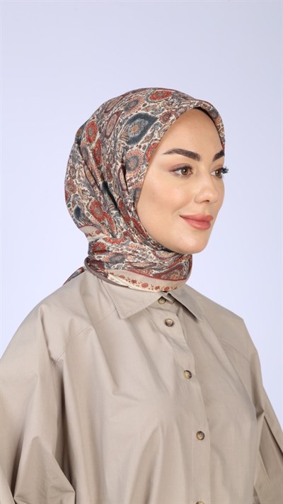 Locella Soft Pamuk Eşarp Krem