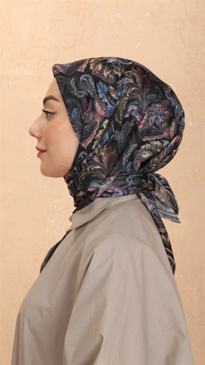Locella Soft Pamuk Eşarp Siyah