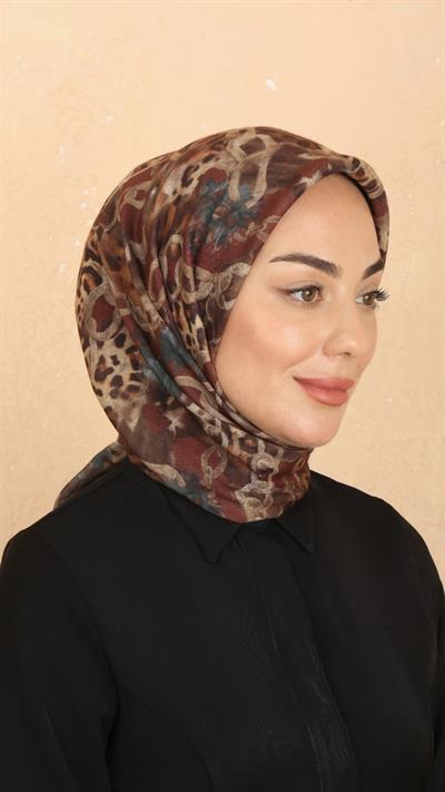 Locella Soft Pamuk Eşarp Taba