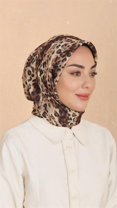 Locella Soft Pamuk Eşarp Çikolata Kahve-1