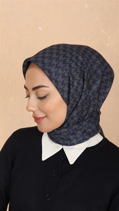 Locella Soft Pamuk Eşarp Lacivert