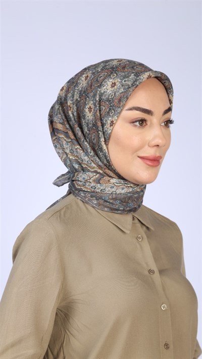 Locella Soft Pamuk Eşarp Gri