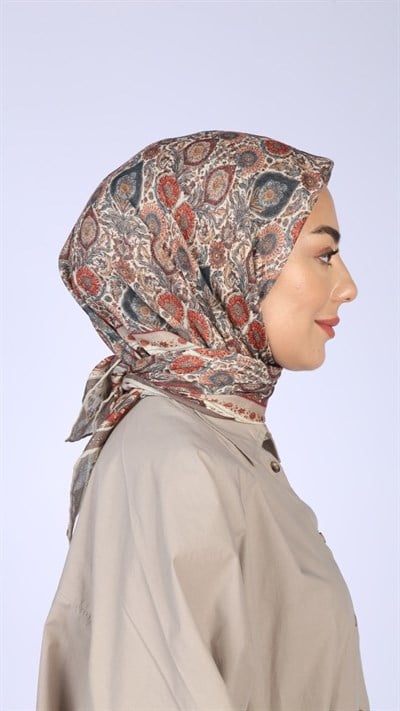 Locella Soft Pamuk Eşarp Krem
