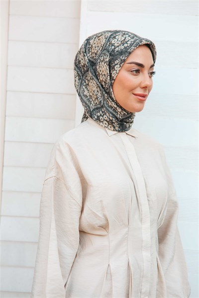 Locella Soft Pamuk Eşarp Gri