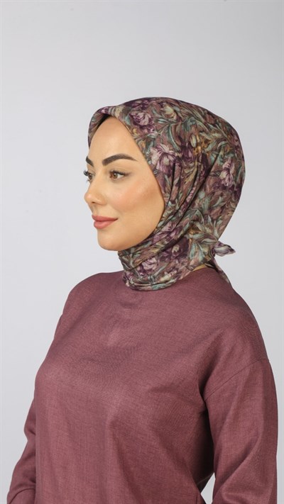 Locella Soft Pamuk Eşarp Mor