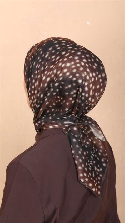 Locella Soft Pamuk Eşarp Ceylan Desen