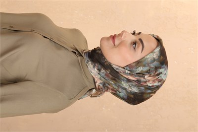 Locella Soft Pamuk Eşarp-Yeşil