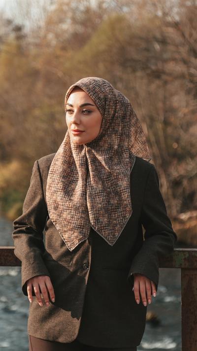Locella Soft Pamuk Eşarp Camel