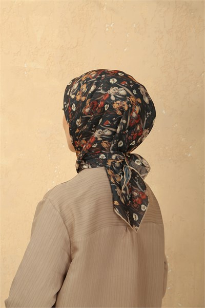 Locella Soft Pamuk Eşarp Siyah