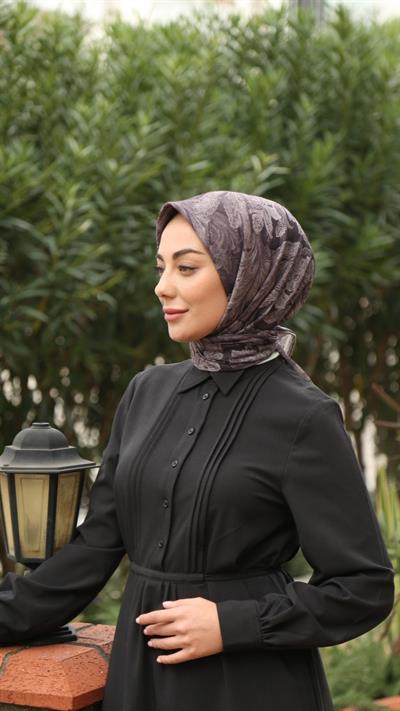 Locella Soft Pamuk Eşarp Koyu Mürdüm-20
