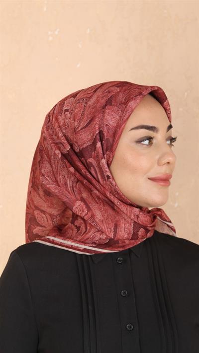 Locella Soft Pamuk Eşarp Kırmızı-3