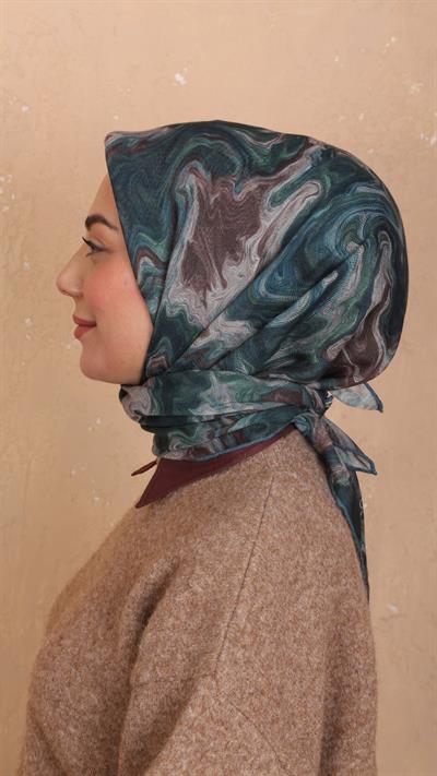 Locella Soft Pamuk Eşarp Zümrüt