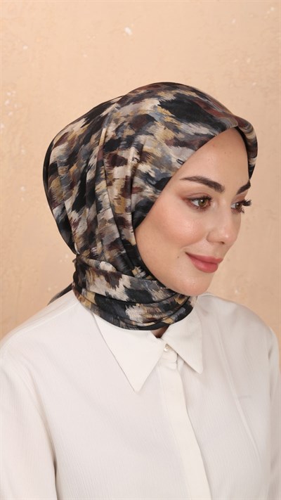 Locella Soft Pamuk Eşarp Siyah