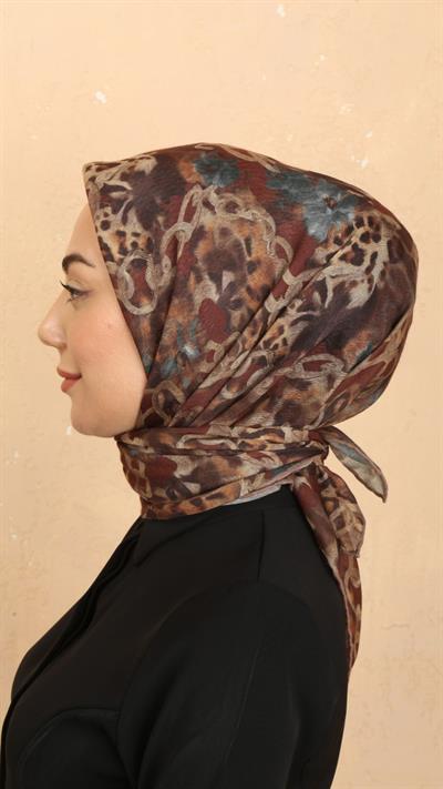 Locella Soft Pamuk Eşarp Taba