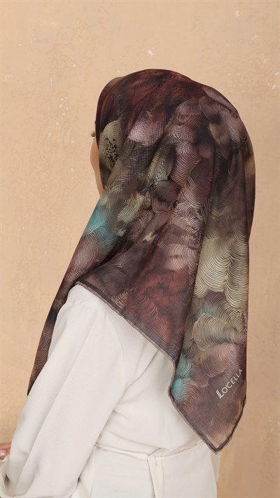 Locella Soft Pamuk Eşarp Kahve