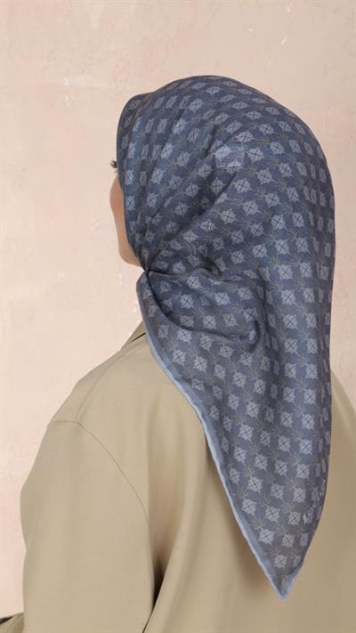 Locella Soft Pamuk Eşarp Gri-2