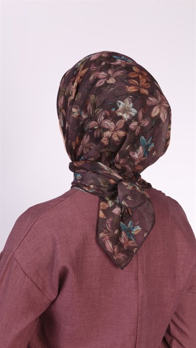 Locella Soft Pamuk Eşarp Mürdüm