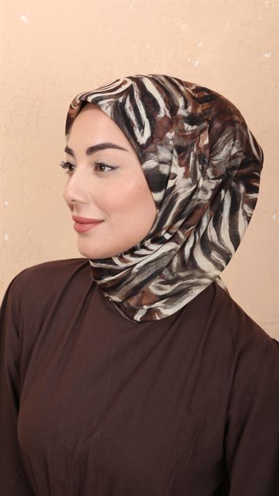 Locella Soft Pamuk Eşarp Kahve