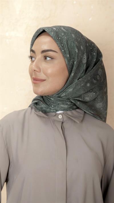 Locella Soft Pamuk Eşarp Çağla Yeşili-28