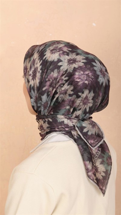 Locella Soft Pamuk Eşarp Mürdüm