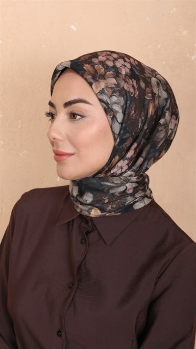 Locella Soft Pamuk Eşarp Kahve