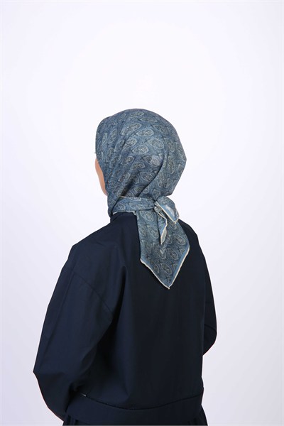 Locella Soft Pamuk Eşarp Mavi
