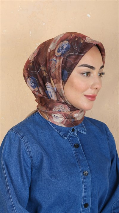 Locella Soft Pamuk Eşarp Taba