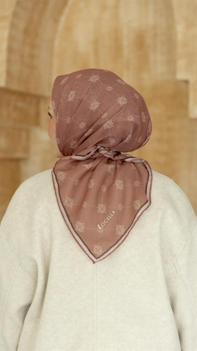 Locella Soft Pamuk Eşarp Pembe-11