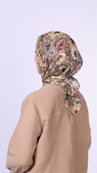 Locella Soft Pamuk Eşarp Taba