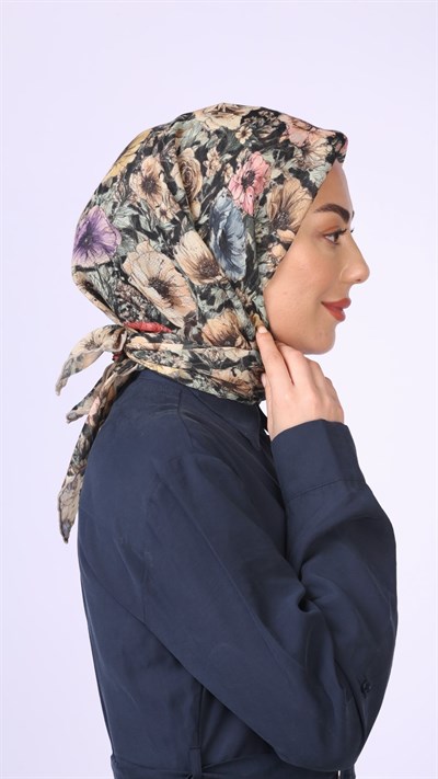 Locella Soft Pamuk Eşarp Siyah