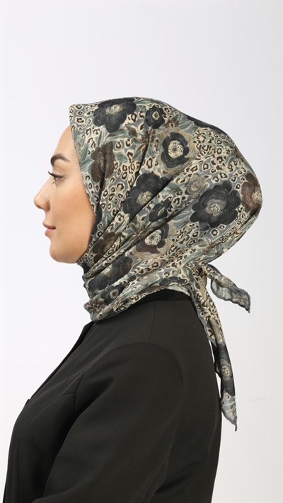 Locella Soft Pamuk Eşarp Gri