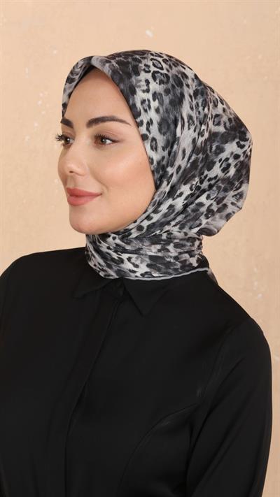 Locella Soft Pamuk Eşarp Siyah-3