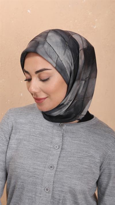 Locella Soft Pamuk Eşarp Siyah