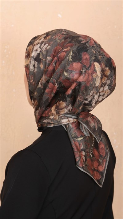 Locella Soft Pamuk Eşarp Haki