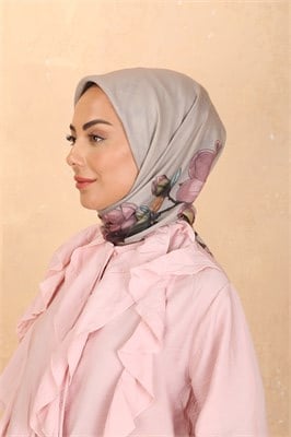Locella Soft Pamuk Eşarp-Bej Pembe