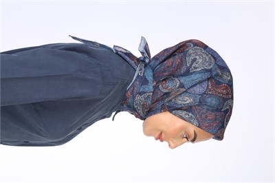 Locella Soft Pamuk Eşarp-Lacivert