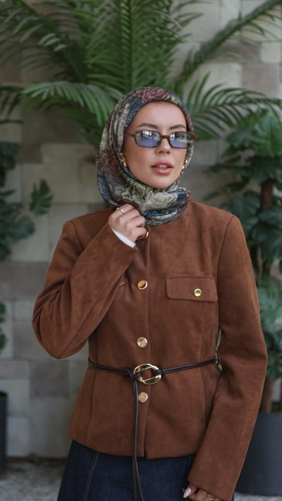 Locella Soft Pamuk Eşarp Vizon