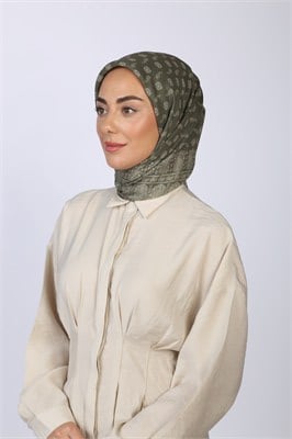 Locella Soft Pamuk Eşarp Haki