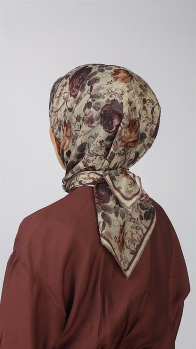 Locella Soft Pamuk Eşarp Krem