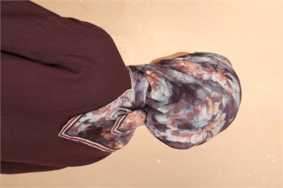 Locella Soft Pamuk Eşarp-Mürdüm