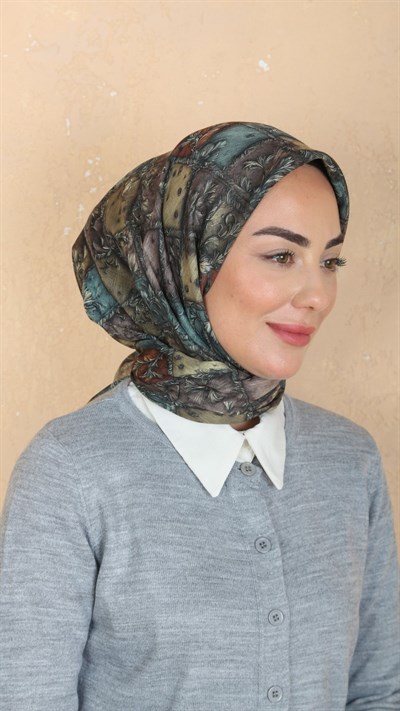 Locella Soft Pamuk Eşarp Yeşil